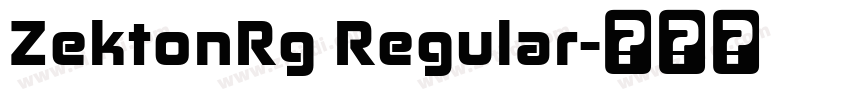 ZektonRg Regular字体转换